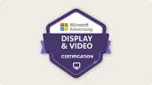 Certification Microsoft Advertising Display et Video