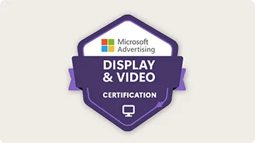 Consultant SEA Île-de-France 5 Certification Microsoft Advertising Display Video